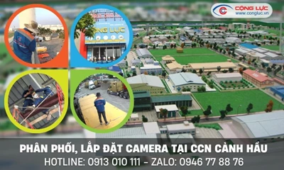 Lắp camera quan sát tại cụm công nghiệp Cảnh Hầu Hải Phòng